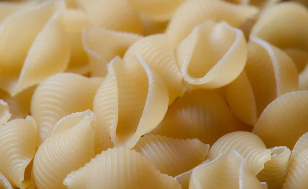 Een Close Shot Van Ongekookte Pasta Gemengd Met Elkaar — Stockfoto