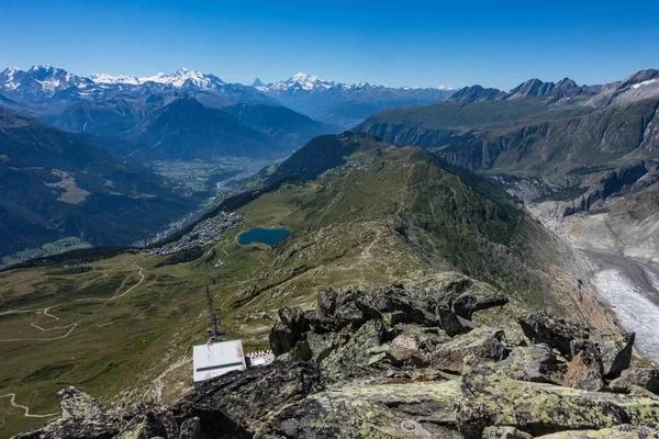 Krásná Scenérie Pohoří Bettmerhorn Regionu Valais Švýcarsko — Stock fotografie