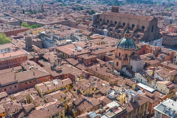 Vista aérea de Bolonha da Torre Asinelli, Itália — Fotografia de Stock