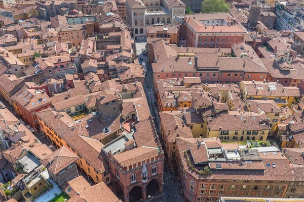 Vista aérea de Bolonha da Torre Asinelli, Itália — Fotografia de Stock