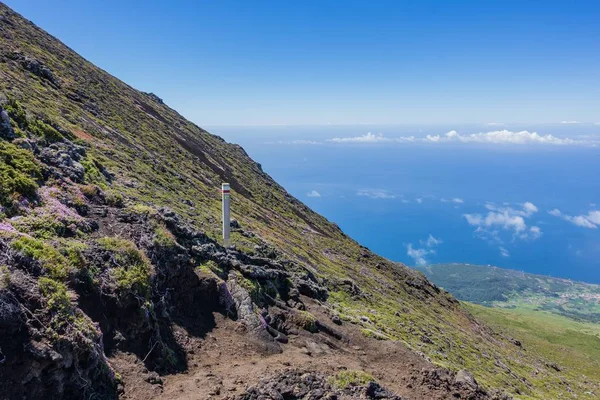 Pico Vulkanen Landskap Azorerna Portugal Med Himlen Bakgrunden — Stockfoto