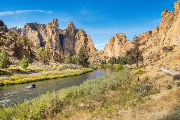 Una Bella Foto Dello Smith Rock State Park Terrebonne Usa — Foto Stock