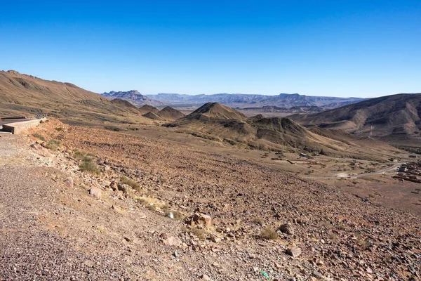 Eine Menschenleere Landschaft Mit Tagsüber Marokko — Stockfoto