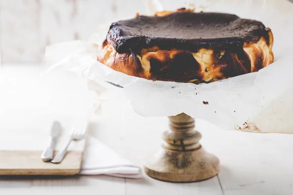 Beautiful Shot Cake Chocolate Icing Stand — Stock Photo, Image