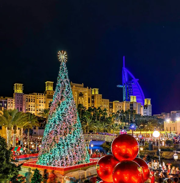 Dubaj Spojené Arabské Emiráty Prosince 2019 Vánoční Oslavy Madinat Jumeirah — Stock fotografie