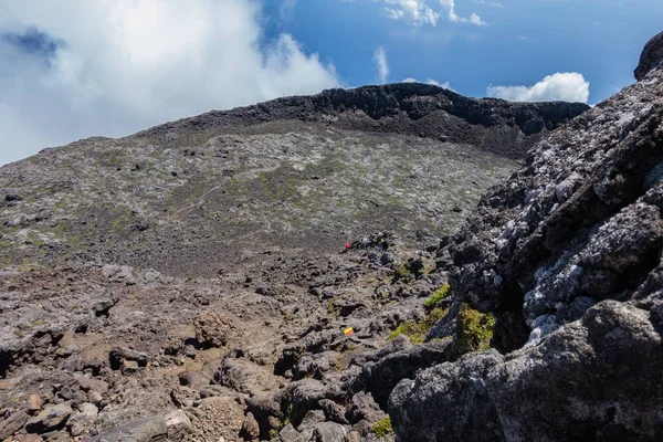 Die Felsen Des Vulkans Pico Auf Den Azoren Portugal — Stockfoto