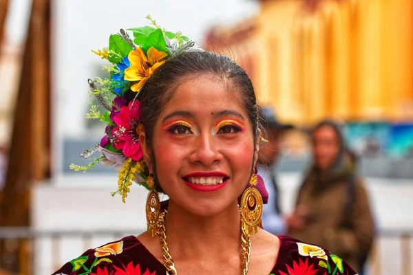 San Cristobal Las Casas Mexique Avril 2019 Différents Danseurs Exécutant — Photo