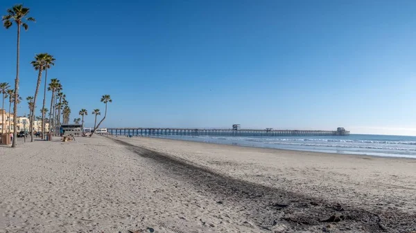 Πανόραμα Της Oceanside Καλιφόρνια Παραλία Και Προβλήτα — Φωτογραφία Αρχείου