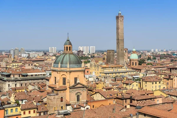 Terrazza San Petronio Com Torres Bolonha Bolonha Itália — Fotografia de Stock