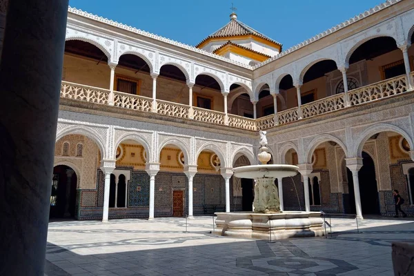 Vista Panorámica Del Palacio Casa Pilatos Sevilla España — Foto de Stock