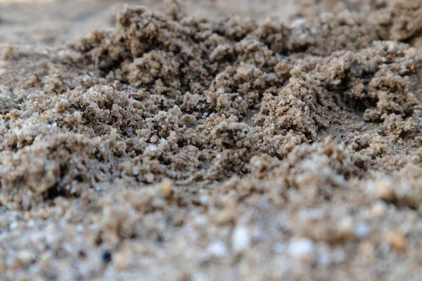 Ένα Κοντινό Πλάνο Της Γκρίζας Άμμου Κατά Διάρκεια Της Ημέρας — Φωτογραφία Αρχείου