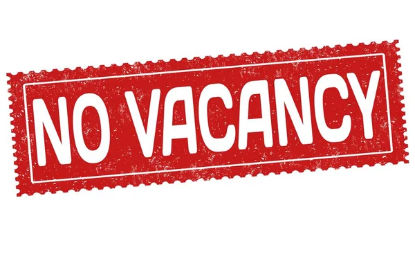 Una Ilustración Sello Rojo Con Mensaje Vacancy Sobre Fondo Blanco —  Fotos de Stock