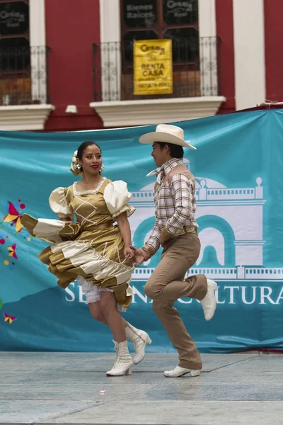 San Cristobal Las Casas Mexico Apr 2019 Different Dancers Performing — 图库照片