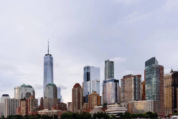 Gündüz Vakti New York Modern Gökdelenler Yüksek Binalar — Stok fotoğraf