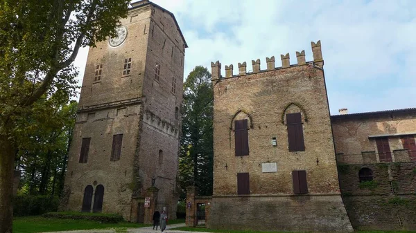 San Secondo Parmense Itália Dezembro 2019 Fachada Castelo Rossi San — Fotografia de Stock