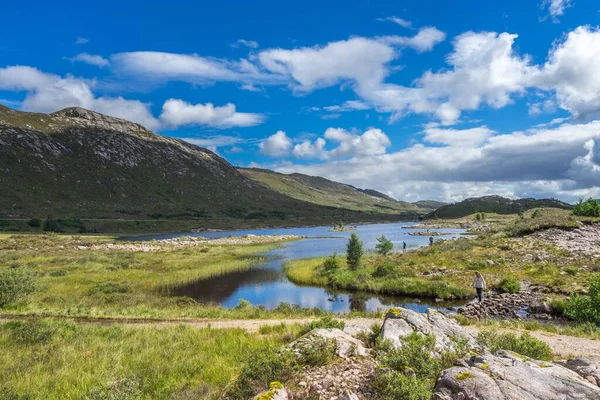 Die Schöne Landschaft Der Schottischen Highlands Sommer Der Nähe Von — Stockfoto