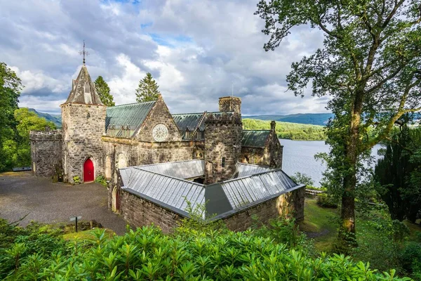 Kirk Conan Una Típica Iglesia Escocesa Orillas Loch Awe Argyll —  Fotos de Stock