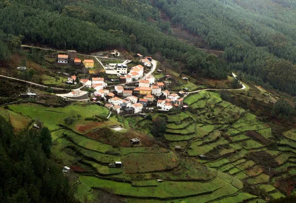 Mourisia Village Center Portugal Located Cor Mountain Arganil — стоковое фото