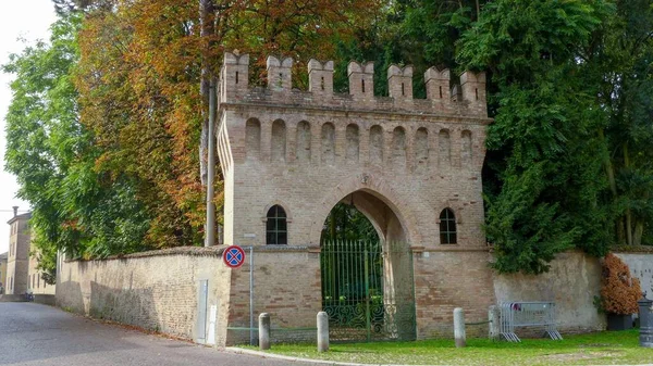 Soragna Itália Dezembro 2019 Fachada Entrada Castelo Soragna Emília Romanha — Fotografia de Stock