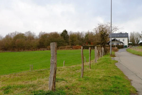 Een Groene Vallei Een Pad Het Binnenland — Stockfoto