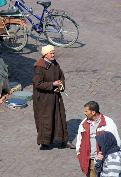 Marrakesh Morocco Sep 2019 September 2019 Marrakech Marocko Man Går — Stockfoto