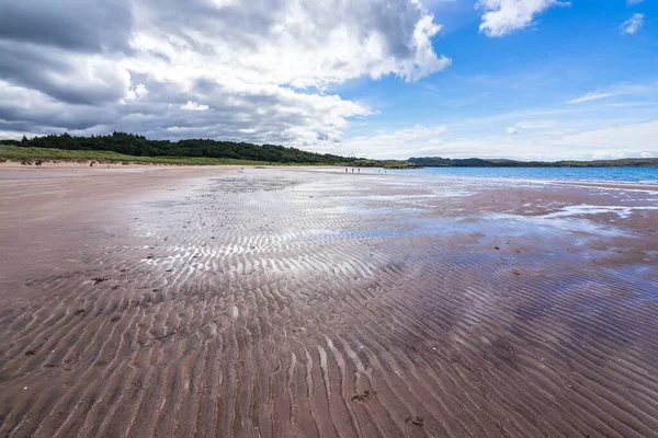 Una Bella Immagine Creste Sabbia Sulla Spiaggia Gairloch Scozia Una — Foto Stock