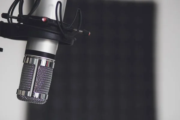 Closeup Shot Microphone Room — Stock Photo, Image