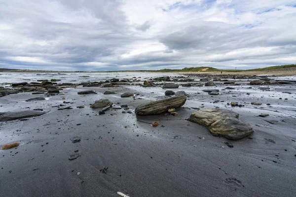 Una Costa Recuperada Dunnet Bay Cerca Dunnet Head Parte Más — Foto de Stock