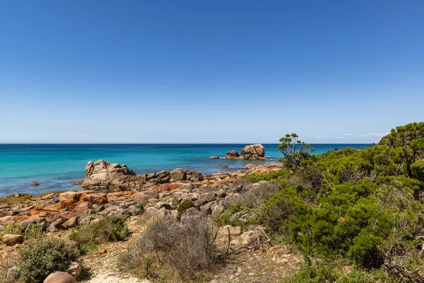 Grande Ângulo Tiro Praia Parque Regional Meelup Austrália — Fotografia de Stock