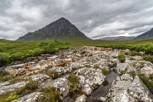 Buachaille Etive Mor Glencoe Valley Highlands Escócia — Fotografia de Stock