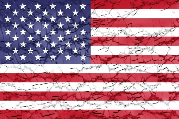 Illustration Flag United States America Textures Effects — Stock Photo, Image