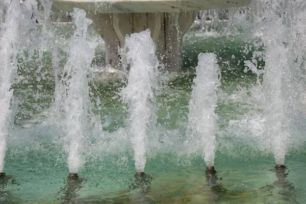 Colpo Delle Acque Nella Fontana Lavoro — Foto Stock