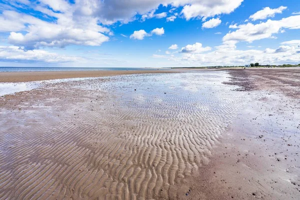 Piękna Sceneria Plaży Nairn Letni Dzień Szkocji — Zdjęcie stockowe