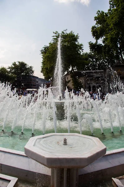 Shot Working Fountain Sunny Day — Stock Photo, Image