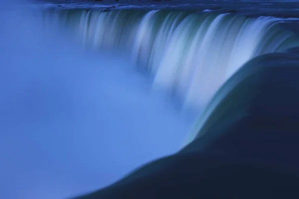 Foto Exposición Prolongada Las Cataratas Niágara Perfecto Para Fondo —  Fotos de Stock