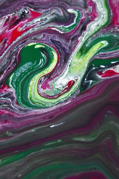 Eine Vertikale Aufnahme Bunter Abstrakter Farben Wasser — Stockfoto