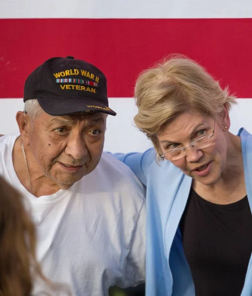 Paul Ηνωμένες Πολιτείες Αυγ 2019 Elizabeth Warren Πραγματοποιεί Συλλαλητήριο Στο — Φωτογραφία Αρχείου