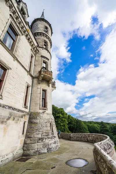 Vertical Shot Famous Historic Dunrobin Castle Sutherland Scotland — Stock Photo, Image