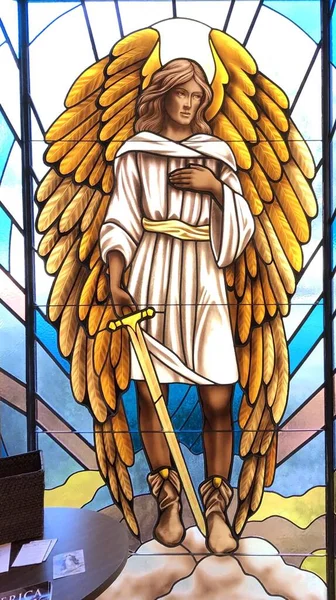 米国オーシャンスプリングス 2018年11月11日 聖ミヒャエル大天使が聖エリザベス セトン教会で撮影 — ストック写真