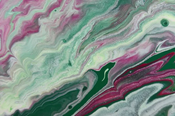 Zbliżenie Abstrakcyjne Wzory Stworzone Jasnych Farb Mieszanych Wodzie — Zdjęcie stockowe