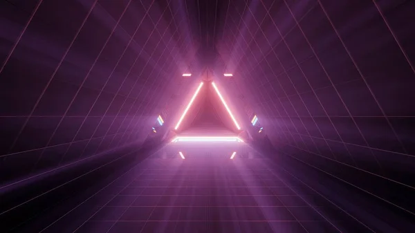 Rendu Trois Lumières Disposées Forme Triangulaire — Photo