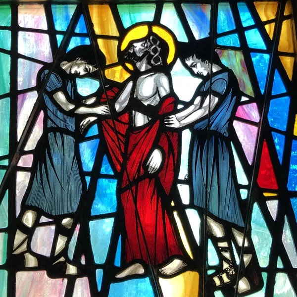 Ocean Springs United States Dec 2018 Stained Glass Image Jesus — Stock Photo, Image