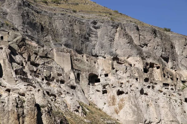 Vardzia Alte Höhle Stadt Kloster Erusheti Gebirge Der Nähe Aspindza — Stockfoto