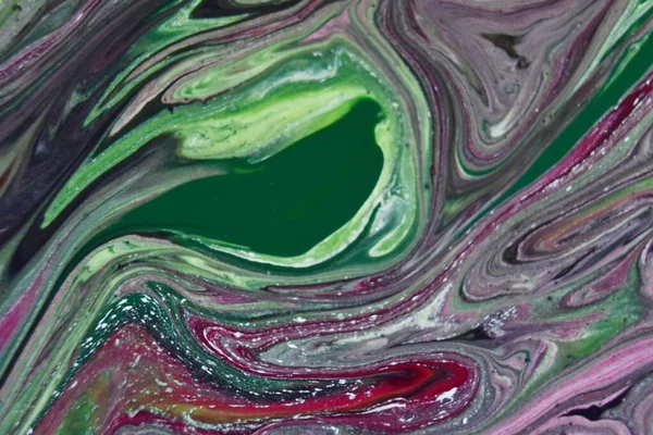 Abstrakte Muster Wasser Mit Bunten Mischfarben — Stockfoto