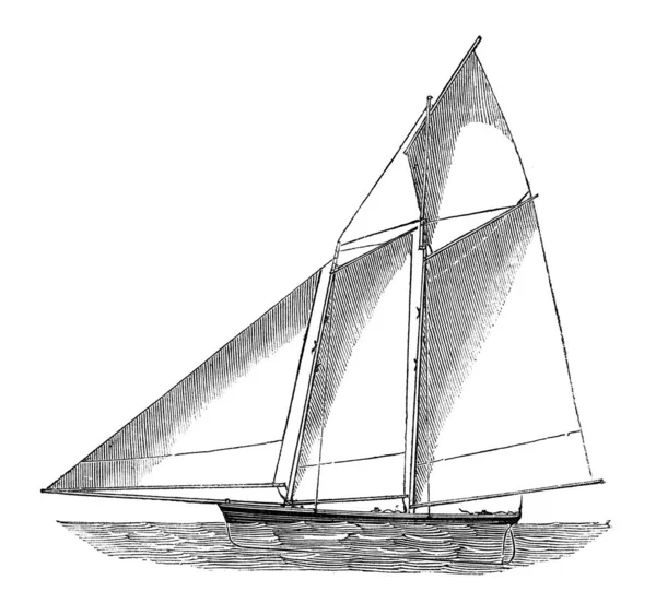 白い背景に帆船のイラストの写真 — ストック写真