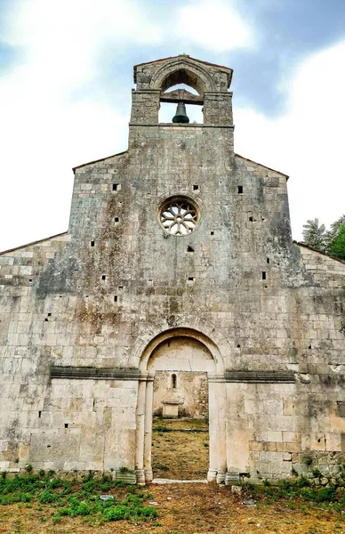 Vue Verticale Angle Bas Une Ancienne Chapelle Historique Des Îles — Photo