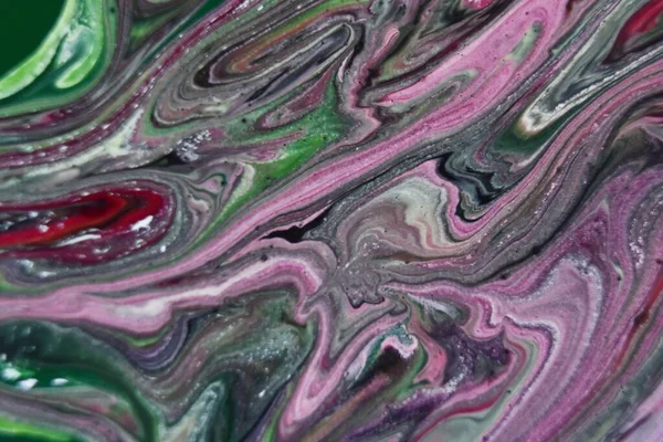 Abstrakte Muster Wasser Mit Bunten Mischfarben — Stockfoto