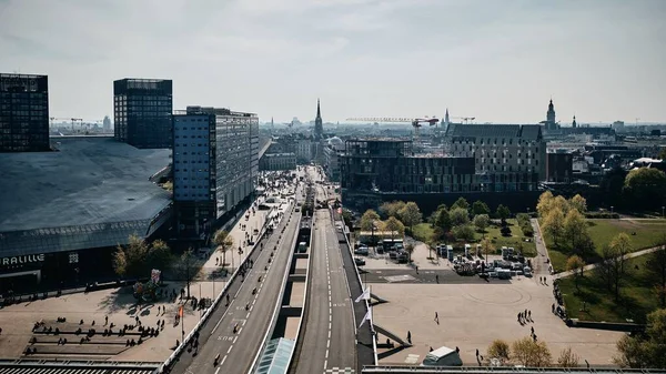 Lille France Nisan 2019 Crown Plaza Hotel Çatısından Lille Europe — Stok fotoğraf