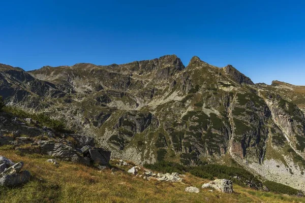 Batu Batu Puncak Orlovetz Dan Zliq Zub Rila Gunung Bulgaria — Stok Foto