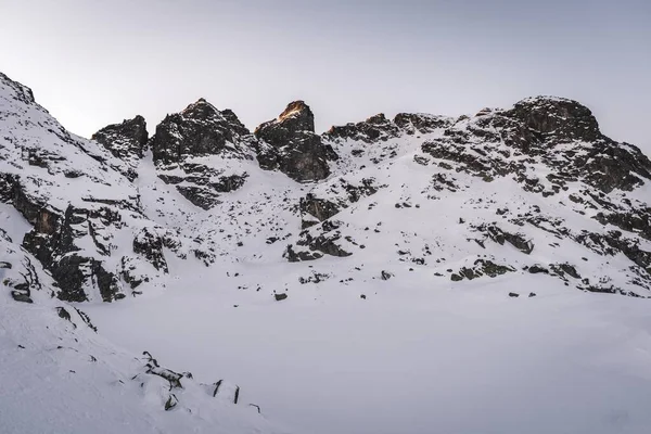 Śnieżne Szczyty Kupenów Górskim Parku Narodowym Rila Obwód Malyovitsa Bułgaria — Zdjęcie stockowe